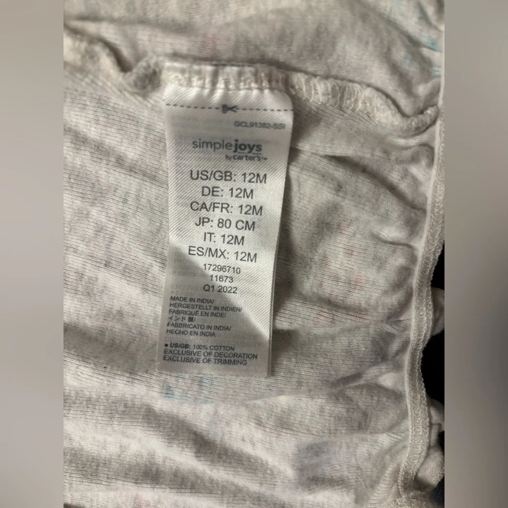 Set of Three Baby Rompers - Simple Joys by Carters - Picture 6 of 12